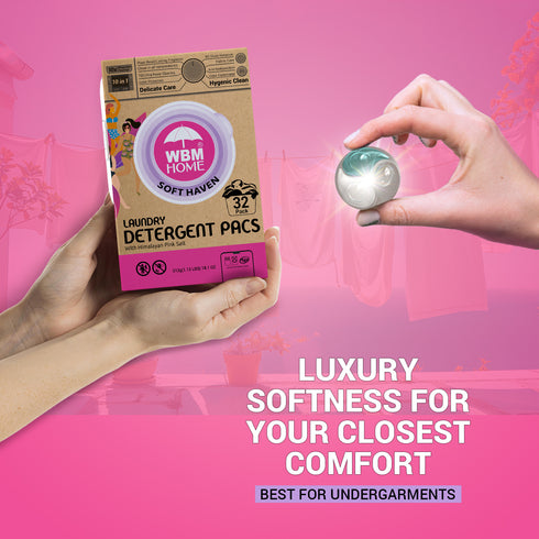 WBM Laundry Detergent Pods | Luxury Soft Haven Scent