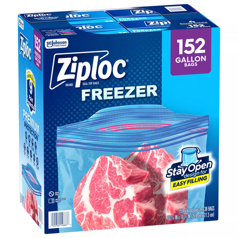 Ziploc Gallon Storage Freezer Bags, 152 ct.