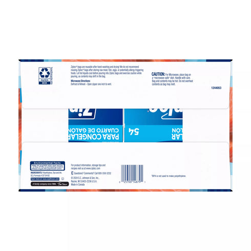 Ziploc Quart Storage Freezer Bags, 216 ct.