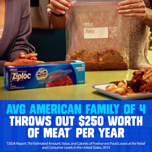 Ziploc Quart Storage Freezer Bags, 216 ct.