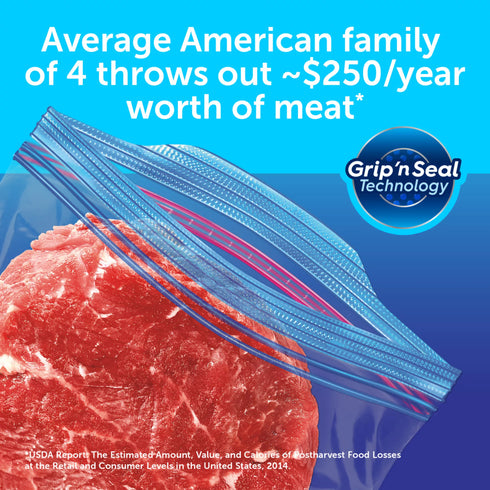 Ziploc Gallon Storage Freezer Bags, 152 ct.