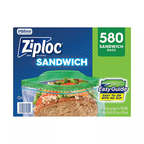 Ziploc Sandwich Bags, 580 ct.