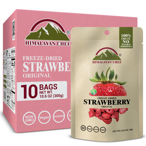 Himalayan Chef Freeze-Dried Strawberry Crisp - 10 Bags