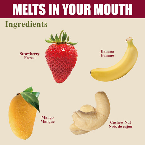 Himalayan Chef Super Reds Freeze-Dried Fruit Cashew Nut Crisps - 10 Bags