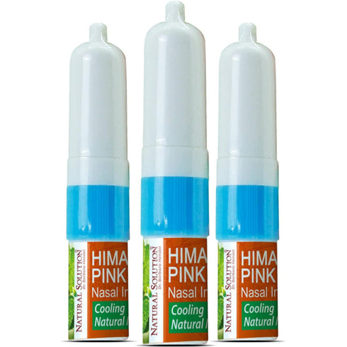 Natural Solution Salt Inhaler with Organic Mint Oil – Sinus Relief, Congestion & Aromatherapy, Pack of 3