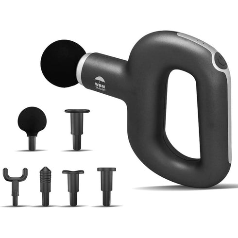 WBM SMART Massage Gun with 6 Massage Heads 3 Speed Levels