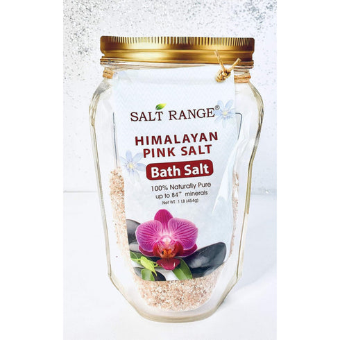 Himalayan Pink Bath Salt, Naturally Pure Mineral Soak for Relaxation & Stress Relief, 1 lb Bag