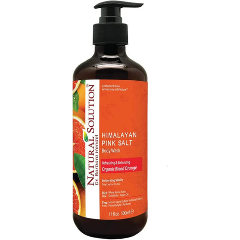 Natural Solution Blood Orange Body Wash – 17 oz | Refreshing Citrus Cleanser for Daily Use