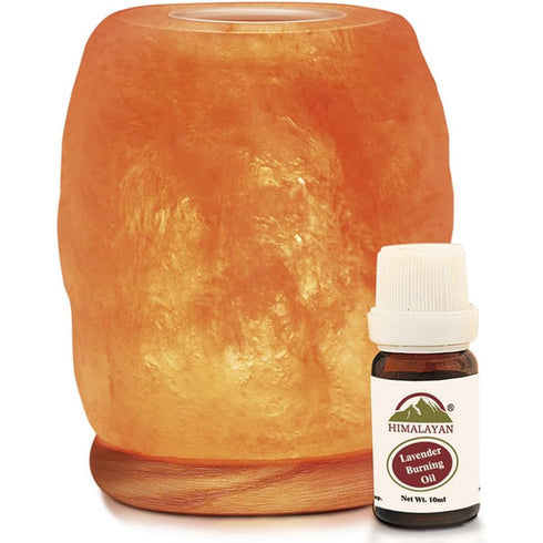 Himalayan Glow Aromatherapy Himalayan Salt Lamp with Essential Oil – Natural Pink Salt Crystal Lamp for Relaxation