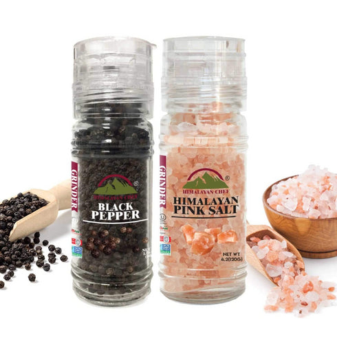 Salt and Pepper Small Grinder Set | HIMALAYAN CHEF