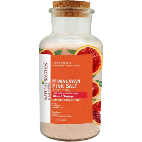 Natural Solution Bath Salt – Blood Orange Scented, 600g Relaxing Mineral Soak