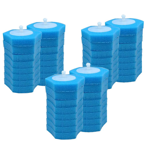 WBM Toilet Wand Refill Heads, Heavy Duty Scrubber Pads for Rust & Lime Stains, 48 Count