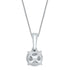 0.23 CT Round Cut Diamond Pendant Necklace in 14K Gold