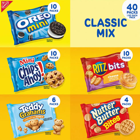 Nabisco Classic Mix Cookie & Cracker Variety Pack 40 pk. 40oz
