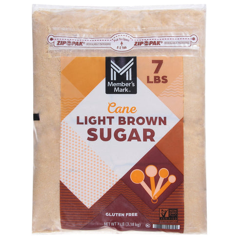 Member’s Mark Light Brown Sugar, 7 lb Bulk Bag – Soft & Moist Baking Sugar