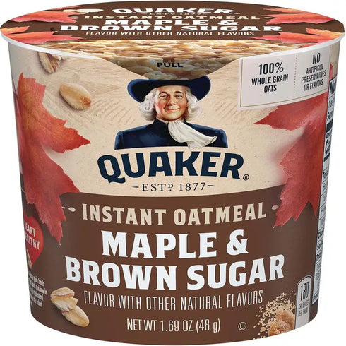 Quaker Instant Oatmeal Cups, Variety Pack, 12-count