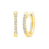 0.10 Carat Diamond Petite Hoop Earrings in 14K Gold