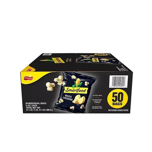 Smartfood White Cheddar Cheese Popcorn, 0.625 oz., 50 pk