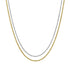 Criss Cross Diamond Cut Sparkle Chain Necklace in 14K Gold