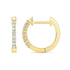 0.10 Carat Diamond Petite Hoop Earrings in 14K Gold