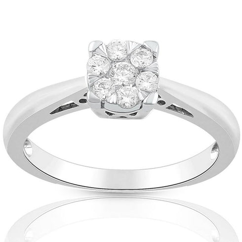 0.23 Carat Total Weight Solitaire Diamond Ring in 14K Gold