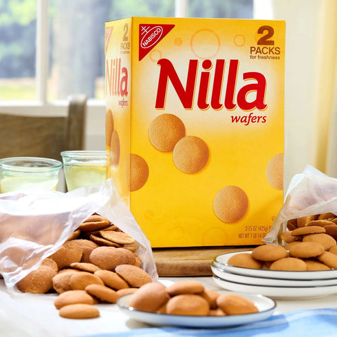 Nilla Wafers Vanilla Wafer Cookies, 15 oz, 2 Pack