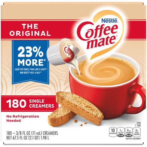 180 Count Box - Nestle Coffee-mate Coffee Creamer Singles