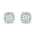 1.20 CT Cushion Diamond Pendant & Earring Set in 14K Gold