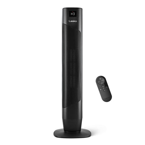 Lasko 32" Oscillating Ceramic Tower Space Heater with Remote – Adjustable Heat & Safe Portable Heater