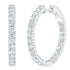 1.95 Carat Total Weight Diamond Hoop Earrings in 14K Gold