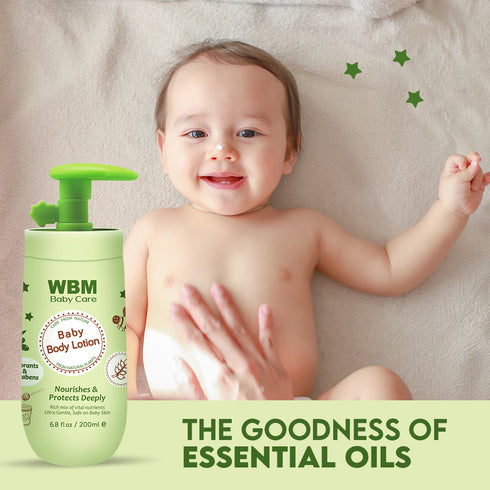 WBM Baby Care 2-in-1 Baby Lotion, 6.8 fl oz