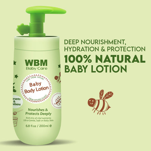 WBM Baby Care 2-in-1 Baby Lotion, 6.8 fl oz