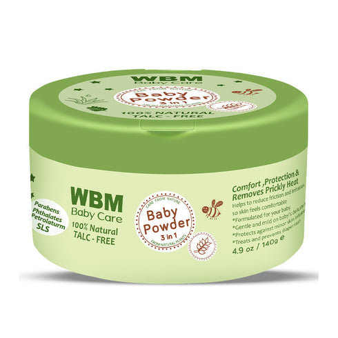 WBM Baby Care Talc Free Baby Powder, Natural & Non-Irritating Skin Care Baby Powder
