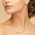Multi-Gemstone Station Necklace in 14K Gold