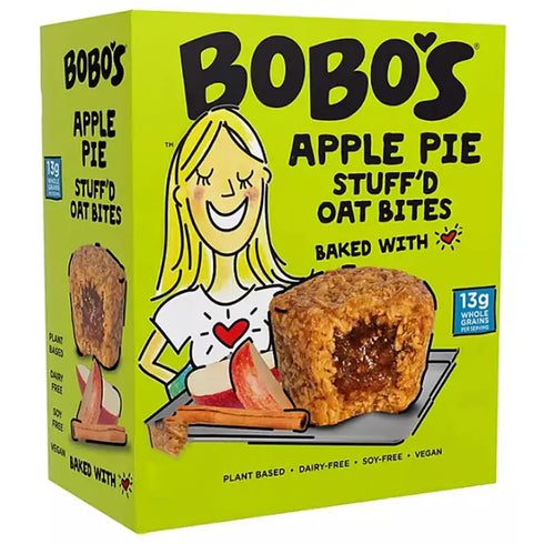 Bobo's Apple Pie Oat Bites, 20 Count, 26 oz –Delicious Apple Cinnamon Flavor