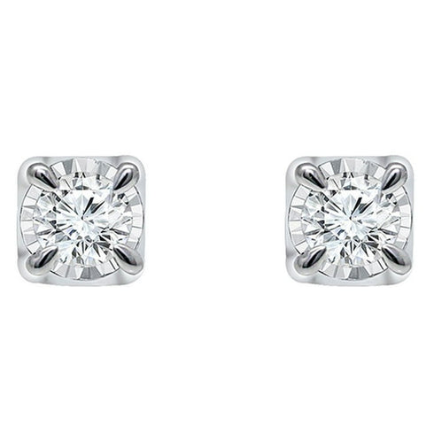 0.13 Carat Total Weight Diamond Stud Earrings in 14K Gold