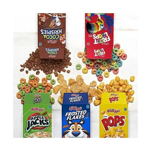 Mini Cereal Boxes Variety Pack, 25 Count – Assorted Favorite Cereals in Individual Boxes