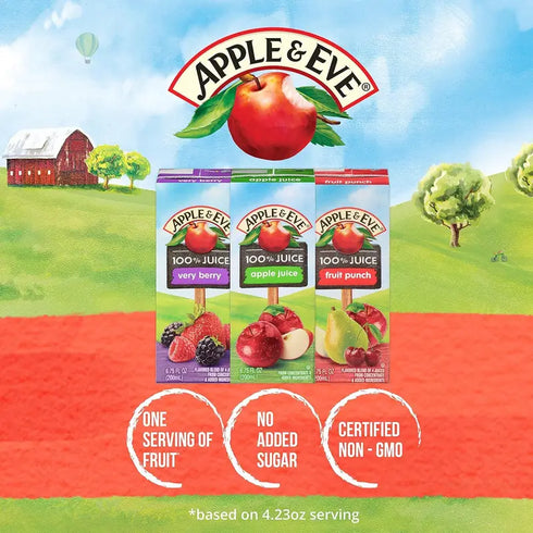 Apple & Eve, 100% Juice, Variety Pack, 6.75 fl oz, 36-Count