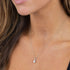 0.23 CT Round Cut Diamond Pendant Necklace in 14K Gold
