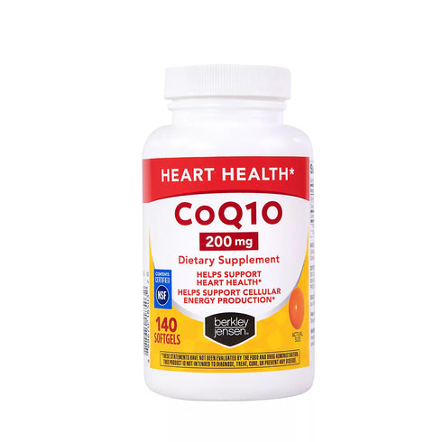 Berkley Jensen CoQ10 200mg Dietary Supplement Softgels, 140 ct.
