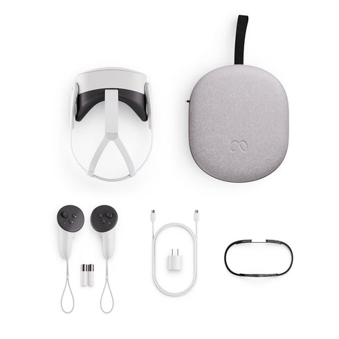 Meta Quest 3S 128GB VR Headset Bundle – Mixed Reality Gaming System with Compact Carrying Case