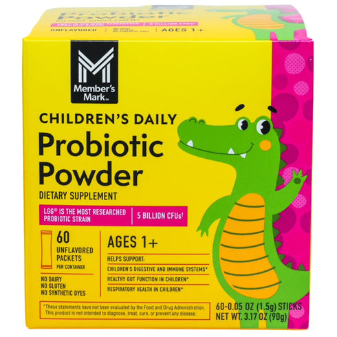 Member's Mark Children’s Daily Probiotic Powder, Supports Digestive & Immune Health, 60 ct.