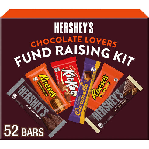 HERSHEY'S Chocolate Lovers Candy Bars Variety Pack – Full-Size, 52 Count