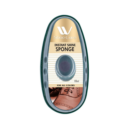 2 Pcs Premium Instant Shoe Shine Sponge (Brown, Neutral) - 11ml Each, Shoe Cleaner for Polishing, Buffing & Restoring Shine, Convenient & Easy to Use
