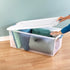 Sterilite 106-Qt. Large Clear Plastic Storage Bin with Latching Lid