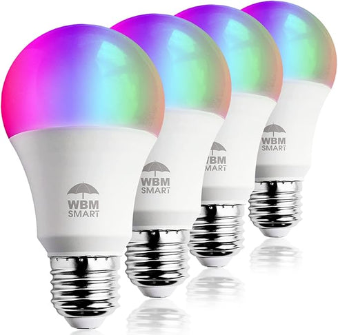 WBM SMART LED Color Changing Lights Bulb - Pack of 4
