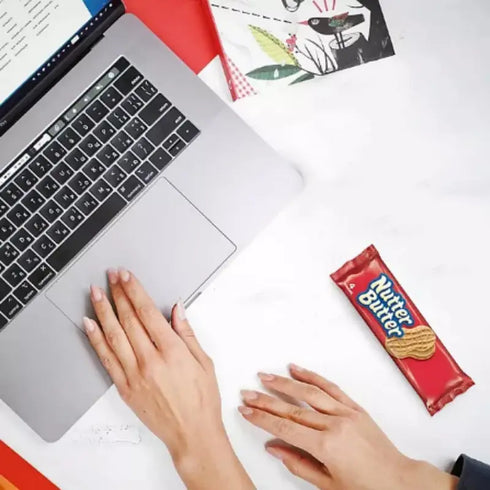 Nutter Butter Peanut Butter Sandwich Cookies, Family Size, 24 Pack - Crunchy Peanut-Shaped Treats with Creamy Filling, Perfect for Sharing, Snacking, or Dipping in Milk, Sealed for Freshness in Every Pack