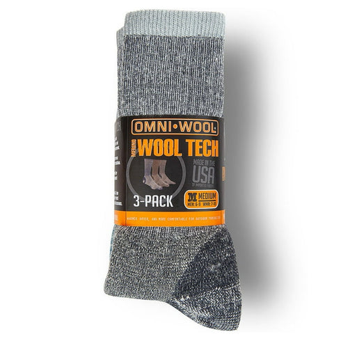 Omniwool 3-Pack Wool Tech Hiking Sock