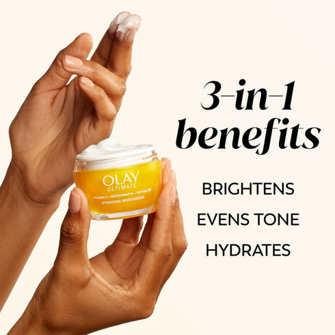 Olay Ultimate Vitamin C Hydrating Moisturizer, 1.7 oz Each, 2-Pack – Brightening Face Cream for Radiant, Glowing Skin