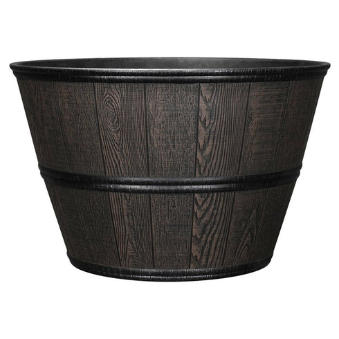 Member’s Mark 22" Wine Barrel Planter – Rustic Outdoor & Indoor Garden Container for Flowers, Herbs, and Small Plants